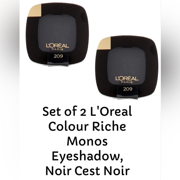 L'Oreal Other - Set of 2 L'Oreal Colour Riche Monos Eyeshadow, Noir Cest Noir